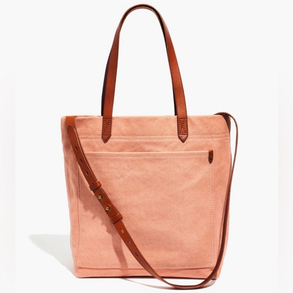 Madewell Canvas Tote Bag - Peach